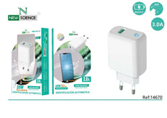 NewScience®Zidni brzo punjač QC USB - 25W Model:14670