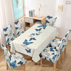 Set stolnjaka i 6 univerzalnih navlaka za stolice