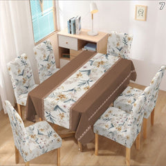 Set stolnjaka i 6 univerzalnih navlaka za stolice