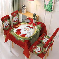 Set stolnjaka i 6 univerzalnih navlaka za stolice