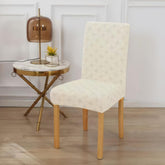 Elastična navlaka s pletenim uzorkom - set 6 komada Bež