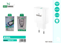 NewScience®Zidni brzo punjač  USB 40W  Model:14038