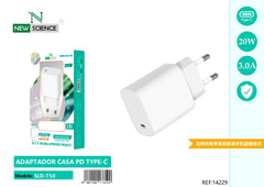 NewScience®Zidni brzo punjač  PD-USB-C20W  Model:14229