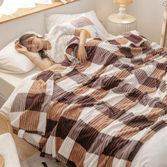 Ultra soft Karirana deka